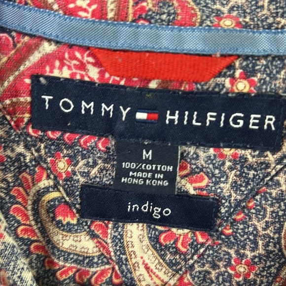 Tommy Hilfiger Men's LS Paisley Button Down Shirt - Picture 3 of 7